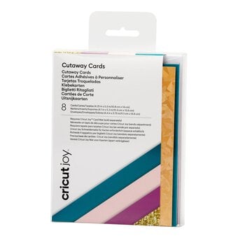 Cricut Joy Corsage Cutaway Cards 4.25 x 5.5 Inches 8 Pack