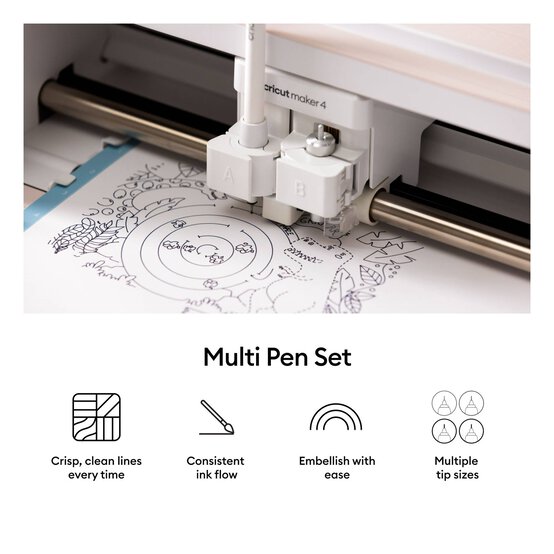 Cricut Black Multi-Pen Set 5 Pack image number 5