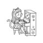 Cute Cozy Colouring: Rockstar Kitty image number 4