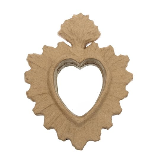 Decopatch Mache Heart Mirror 27cm image number 1