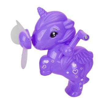 Assorted Unicorn Wind-Up Hand Fan