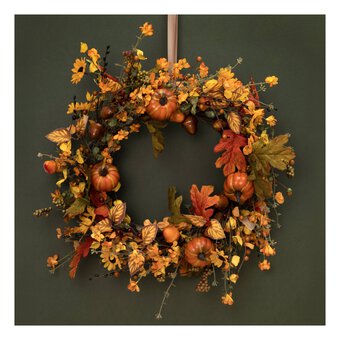 Pumpkin Wreath 51cm 