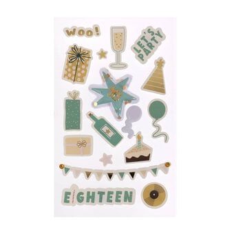 18th Birthday Milestone Stickers