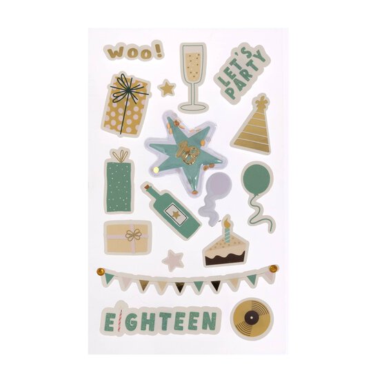 18th Birthday Milestone Stickers image number 1