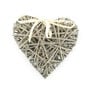 Natural Wicker Heart Decoration 25cm image number 1