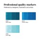 Winsor & Newton Blue Tones Promarkers 3 Pack image number 3