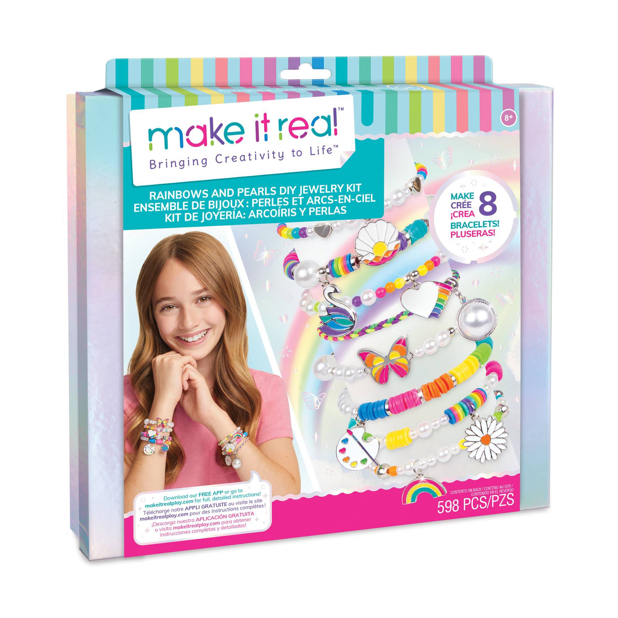 Make It Real Rainbows and Pearls Jewellery Set Hobbycraft