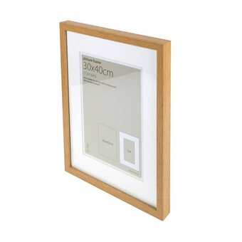 Oak Effect Gallery Frame 30cm x 40cm