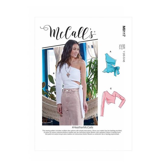 McCall&rsquo;s Heather Top Sewing Pattern M8117 (14-22) image number 1