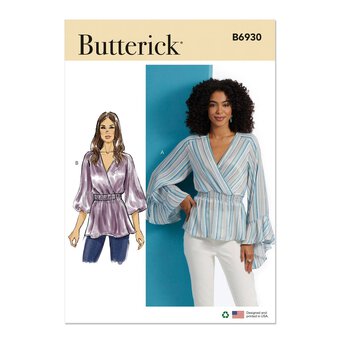 Butterick Women's Top  Sewing Pattern B6930 (P5 12-20)