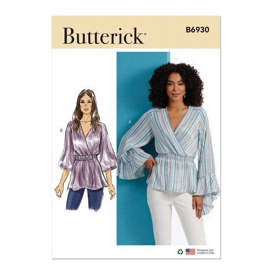 Butterick Women's Top  Sewing Pattern B6930 (P5 12-20) image number 1
