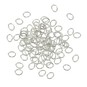 Silver Plated Oval Jump Rings 100 Pack image number 1