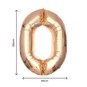 Extra Large Rose Gold Foil Number 0 Balloon image number 2