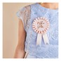Pink and Rose Gold Mother of the Groom Rosette Badge image number 2