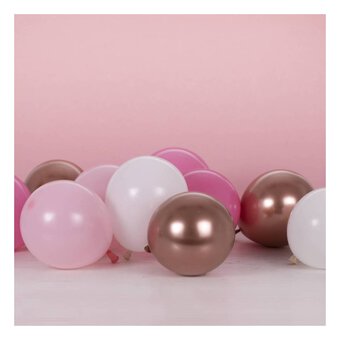 Ginger Ray Blush and Rose Gold Mosaic Balloons 40 Pack