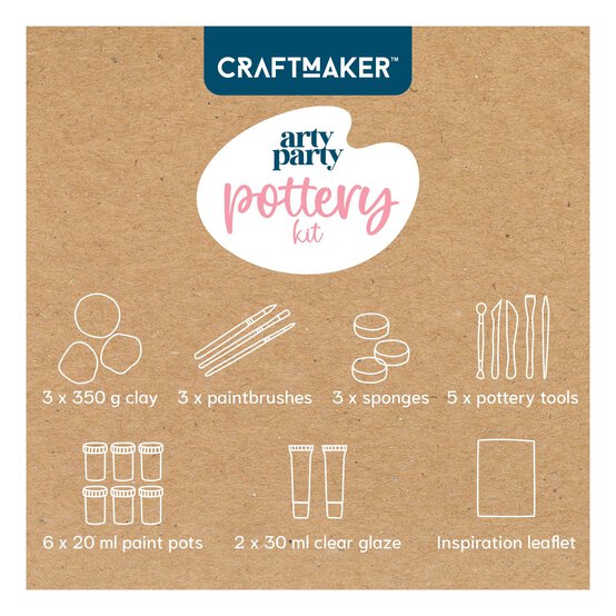 Arty Party Pottery Kit 3 Pack image number 5
