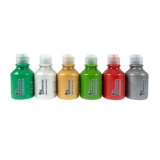 Christmas Ready Mixed Paint 150ml 6 Pack image number 1