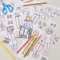 Free Paper Doll Colouring Sheets image number 1