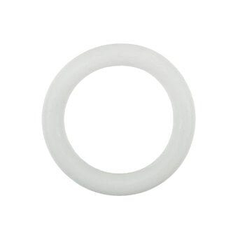 Trimits White Wooden Craft Ring 7cm