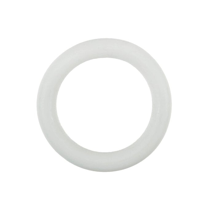 Trimits White Wooden Craft Ring 7cm image number 1