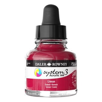 Daler-Rowney System3 Crimson Acrylic Ink 29.5ml