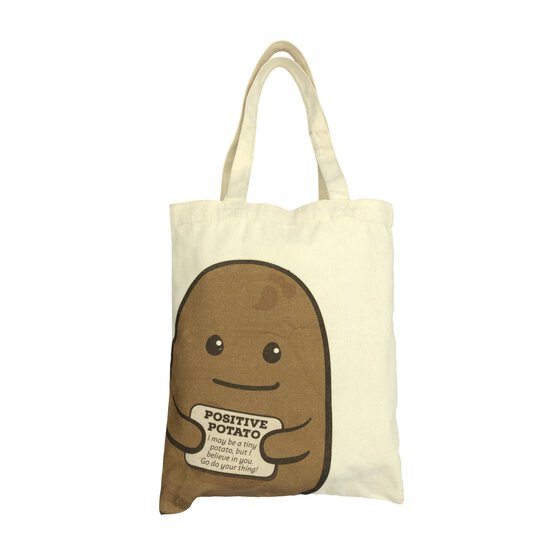 Small Positive Potato Tote Bag image number 3