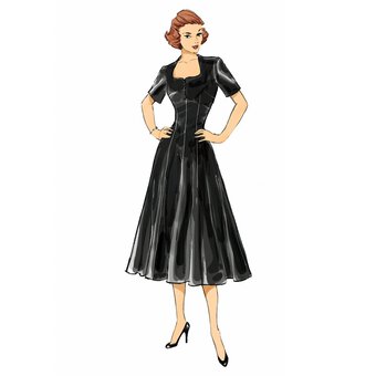 Butterick Vintage Dress Sewing Pattern B6018 (6-14) image number 3