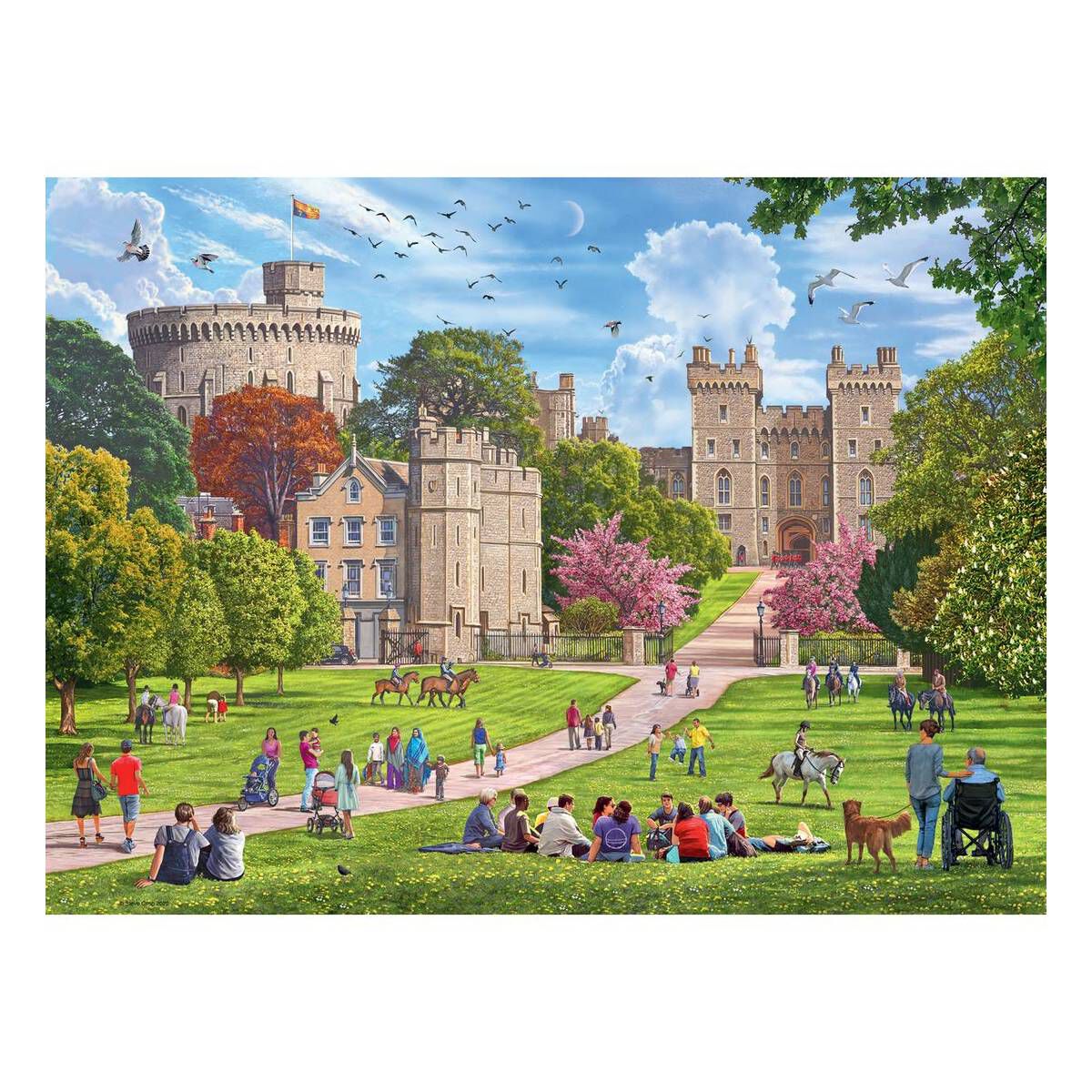 Ravensburger Royal Residences Jigsaw Puzzle 500 Pieces 4 Pack Hobbycraft