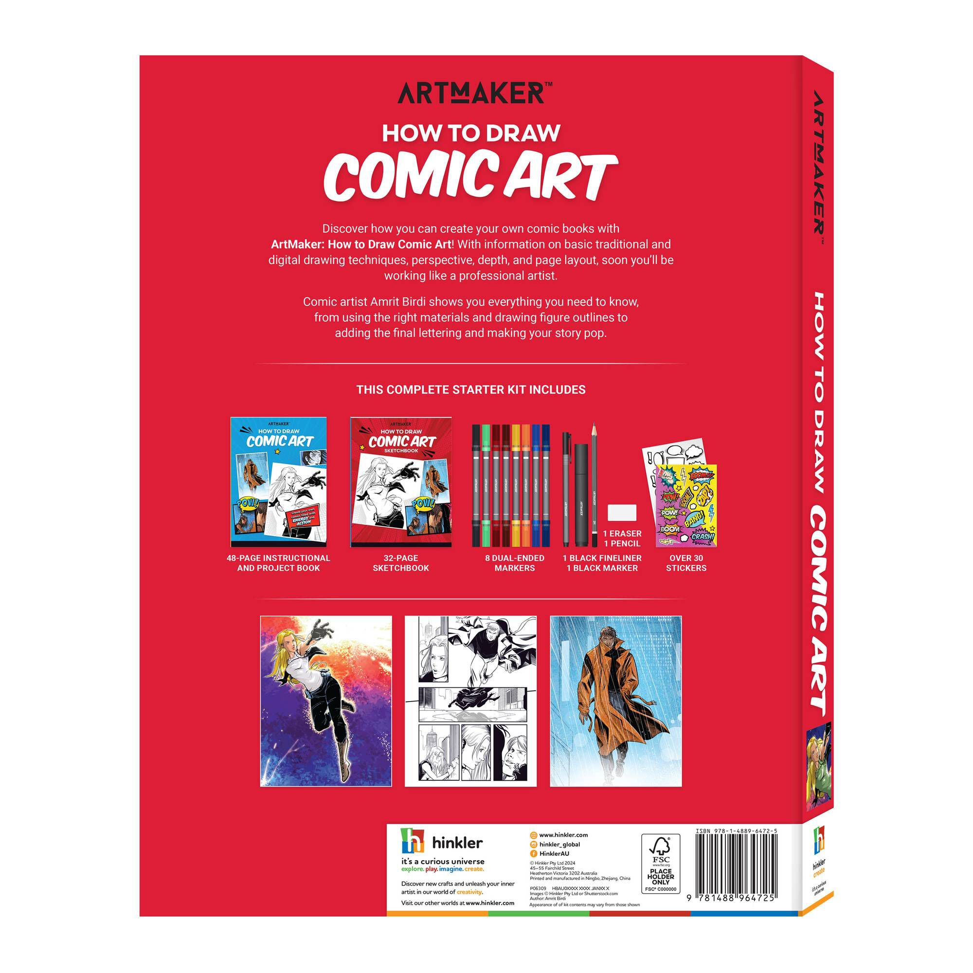 Artmaker How to Draw Comic Art Kit | Hobbycraft