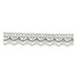Silver Metallic Crochet Lace Trim by the Metre image number 1