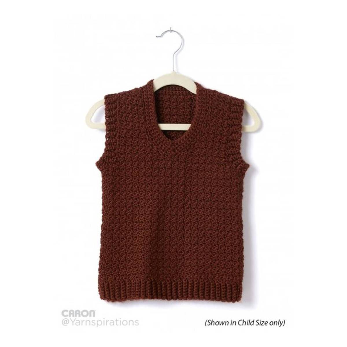 FREE PATTERN Caron Crochet V Neck Vest Hobbycraft