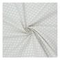 Light Grey Medium Dot Cotton Fabric by the Metre image number 1