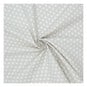 Light Grey Medium Dot Cotton Fabric by the Metre image number 1