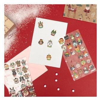 Christmas Cat Puffy Stickers