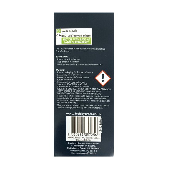 Blue Tattoo Marker Pen image number 5