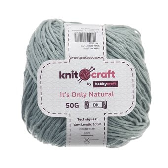 Knitcraft Grey It's Only Natural Light DK Yarn 50g
