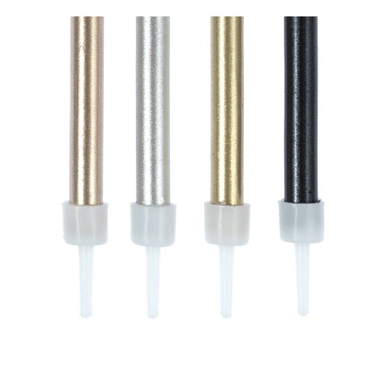 Whisk Assorted Metallic Candles 24 Pack image number 3