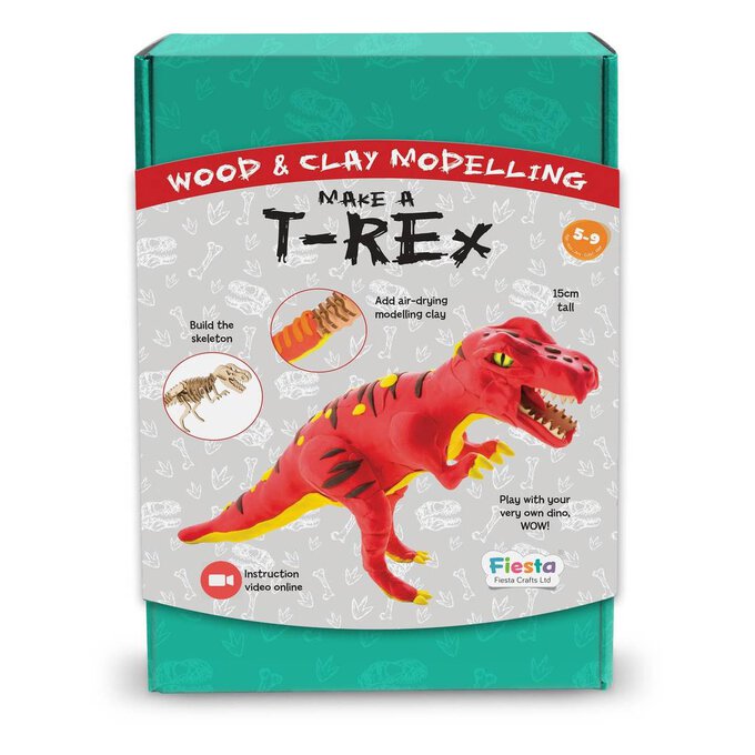 Make a T-Rex Wood and Clay Modelling image number 1