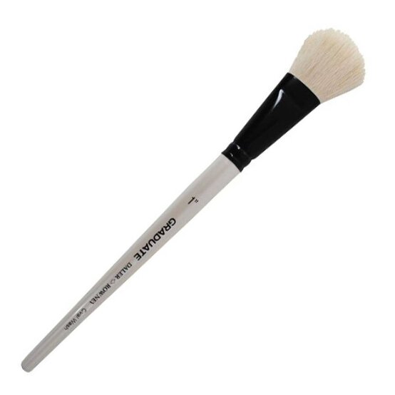 Daler-Rowney Graduate Oval White Goat Wash Brush 1 Inch image number 1