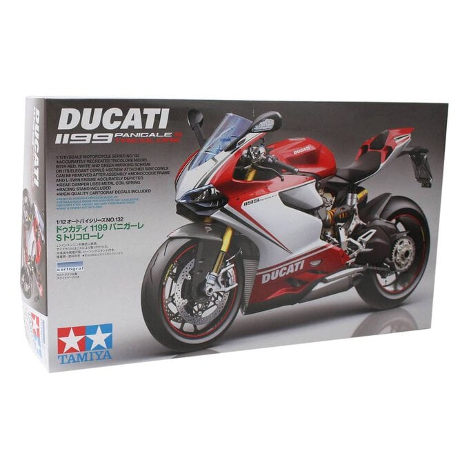 Tamiya Ducati 1199 Panigale S Tricolore Model Kit 1:12 image number 1