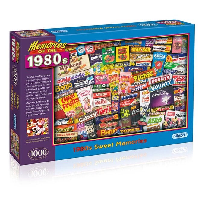 Gibsons 1980s Sweet Memories Jigsaw Puzzle 1000 Pieces image number 1