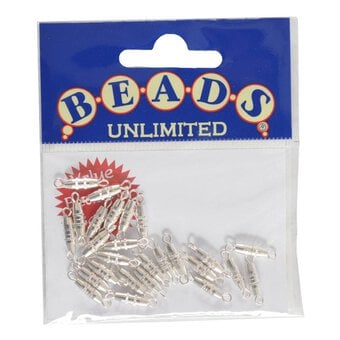 Beads Unlimited Silver Clasp Finding 13mm x 5mm 25 Pack