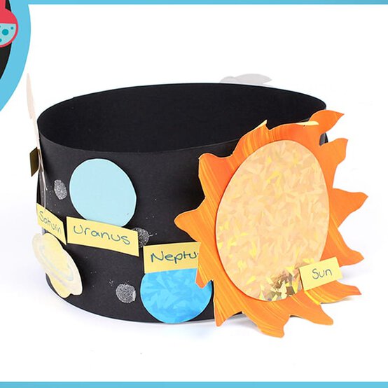 How to Make a Solar System Hat image number 1