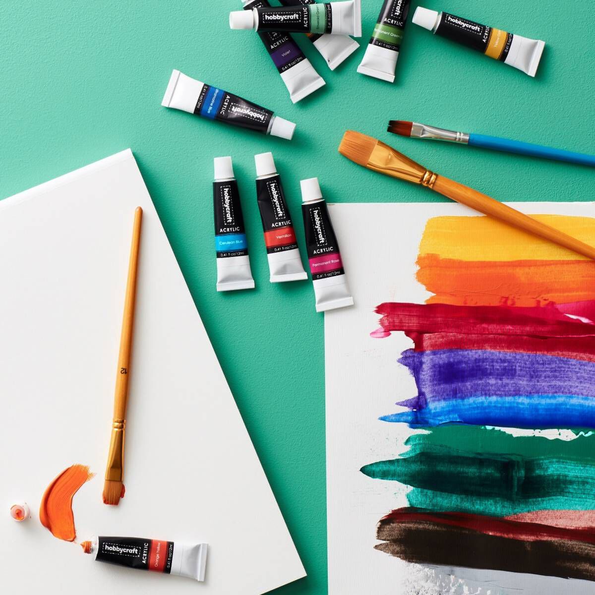 Acrylic Paint Set 12ml 12 Pack Hobbycraft