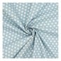 Blue Medium Dot Cotton Fabric by the Metre image number 1