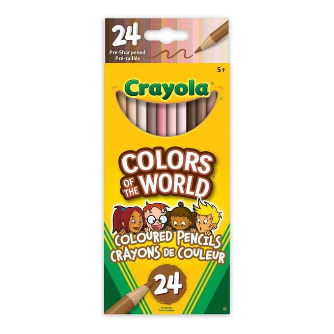 Crayola Colours of the World Coloured Pencils 24 Pack image number 1