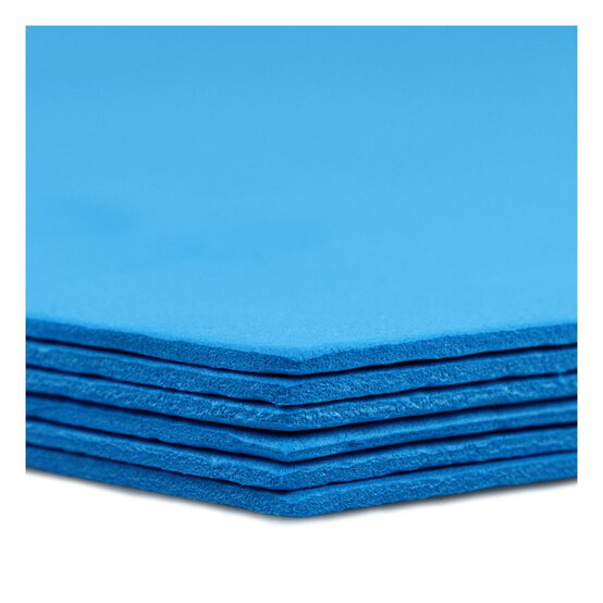 Blue EVA Foam Sheets A4 6 Pack image number 3