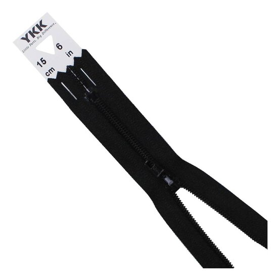 YKK Black Dress and Skirt Zip 15cm image number 1