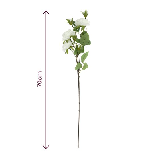 White Rose Spray 70cm image number 4