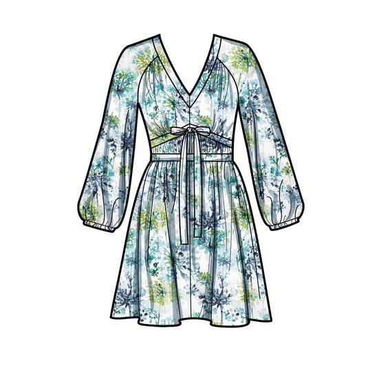 New Look Women's Dress Sewing Pattern 6728 (6-18) image number 4
